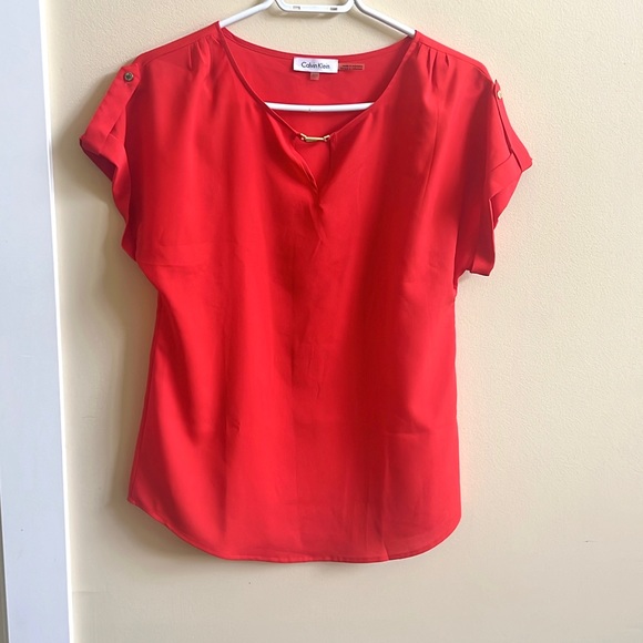 Calvin Klein Short Sleeve Top - Picture 1 of 6